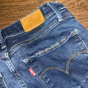 Levi navy blue skinny jeans